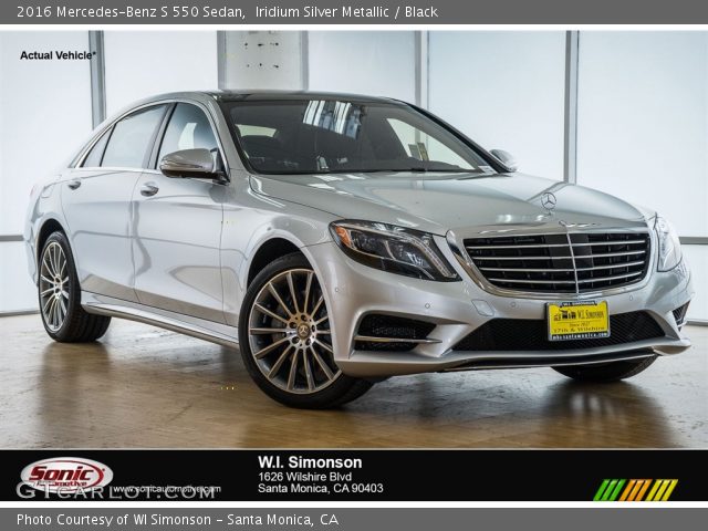 2016 Mercedes-Benz S 550 Sedan in Iridium Silver Metallic