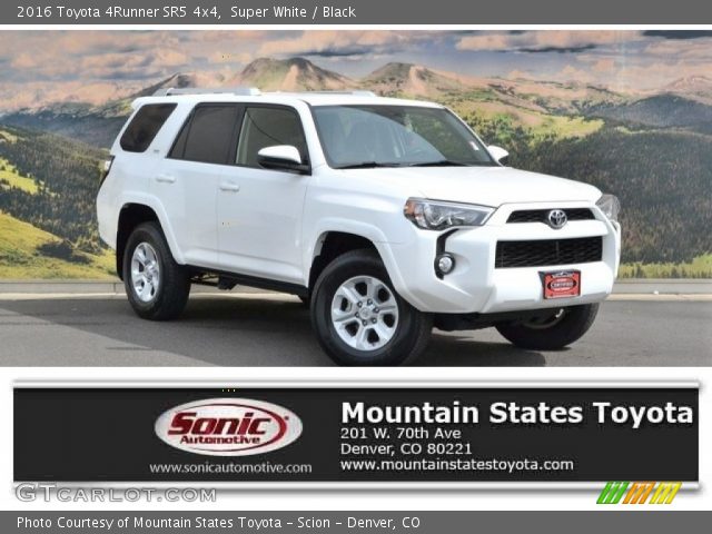 2016 Toyota 4Runner SR5 4x4 in Super White