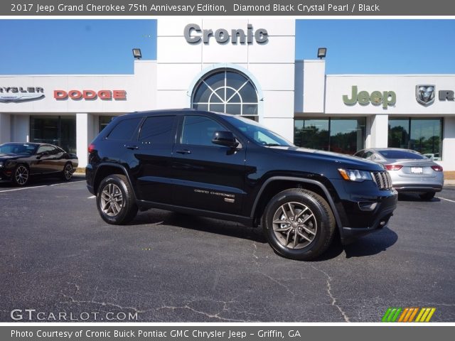 2017 Jeep Grand Cherokee 75th Annivesary Edition in Diamond Black Crystal Pearl