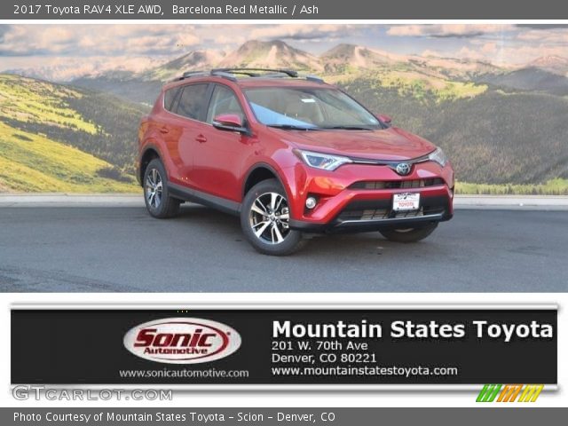 2017 Toyota RAV4 XLE AWD in Barcelona Red Metallic
