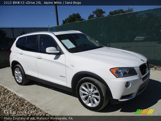 2013 BMW X3 xDrive 28i in Alpine White