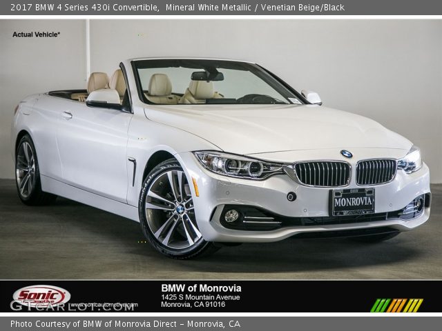 2017 BMW 4 Series 430i Convertible in Mineral White Metallic