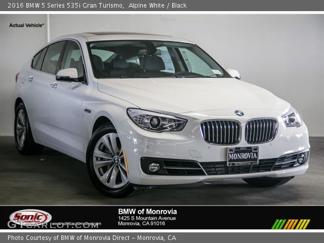 2016 BMW 5 Series 535i Gran Turismo in Alpine White