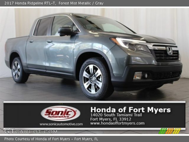 2017 Honda Ridgeline RTL-T in Forest Mist Metallic