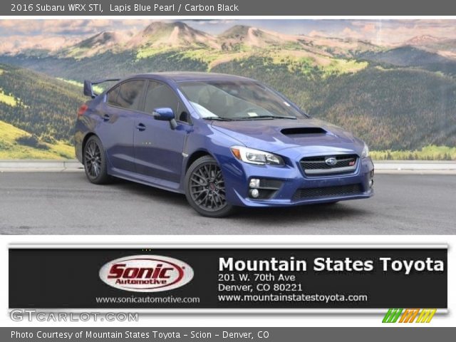 2016 Subaru WRX STI in Lapis Blue Pearl