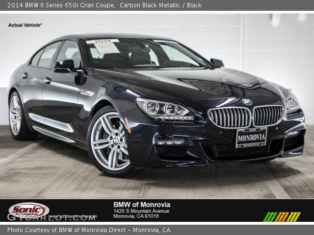 2014 BMW 6 Series 650i Gran Coupe in Carbon Black Metallic