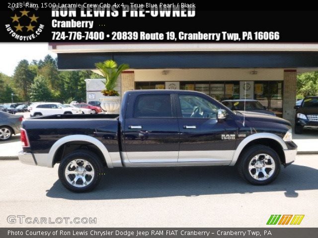 2013 Ram 1500 Laramie Crew Cab 4x4 in True Blue Pearl