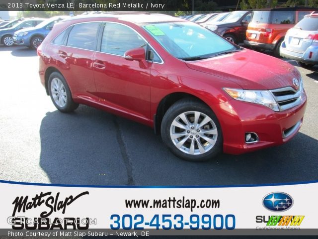 2013 Toyota Venza LE in Barcelona Red Metallic