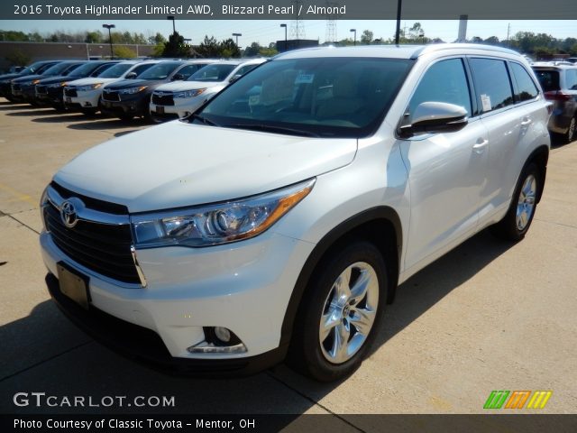2016 Toyota Highlander Limited AWD in Blizzard Pearl