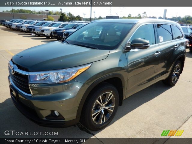 2016 Toyota Highlander XLE in Alumina Jade Metallic