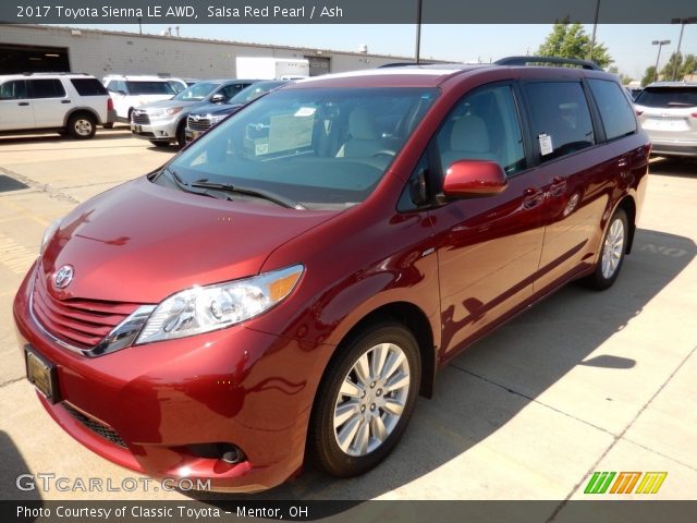 2017 Toyota Sienna LE AWD in Salsa Red Pearl