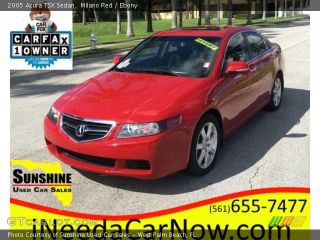 2005 Acura TSX Sedan in Milano Red