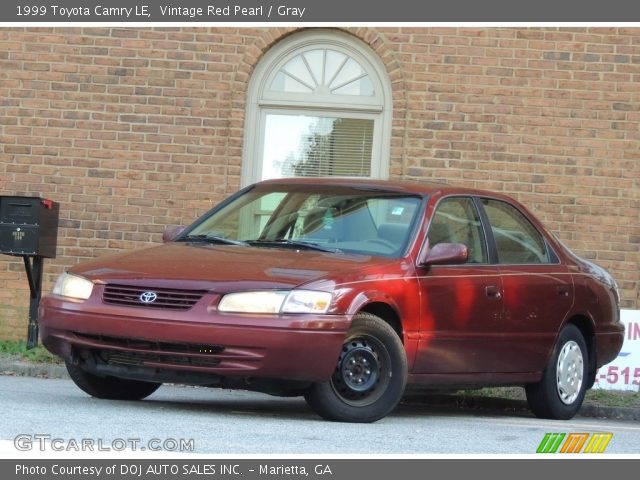 1999 Toyota Camry LE in Vintage Red Pearl