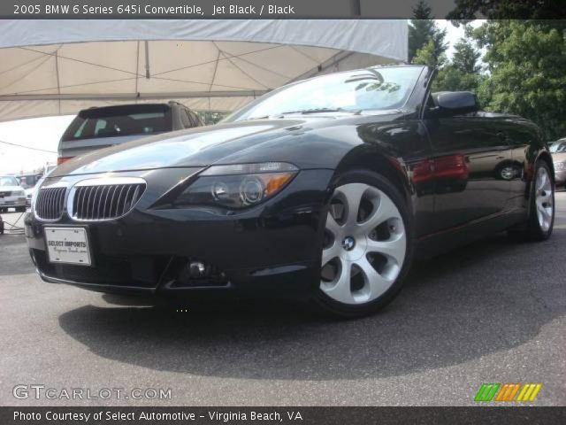 2005 BMW 6 Series 645i Convertible in Jet Black