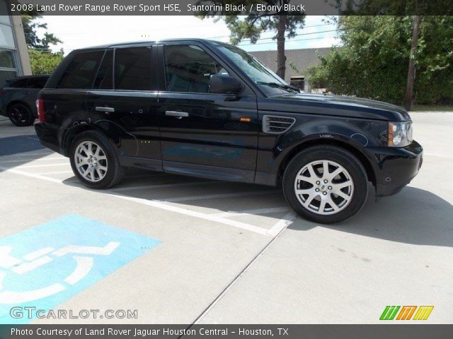 2008 Land Rover Range Rover Sport HSE in Santorini Black