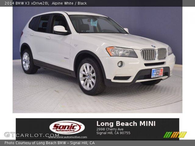 2014 BMW X3 xDrive28i in Alpine White