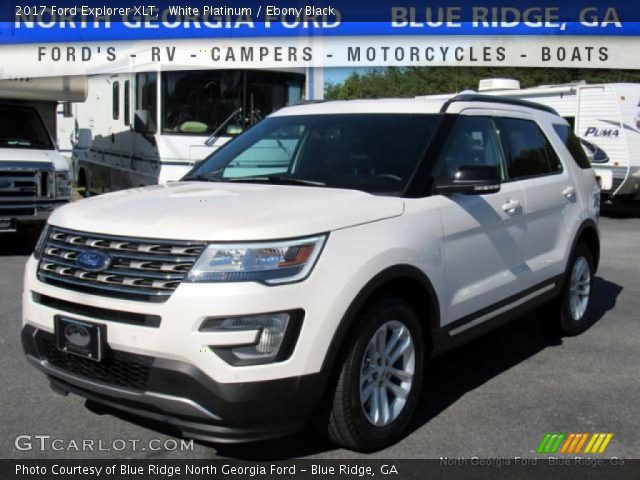 2017 Ford Explorer XLT in White Platinum