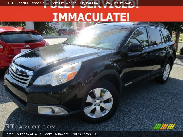 2011 Subaru Outback 2.5i Premium Wagon in Crystal Black Silica