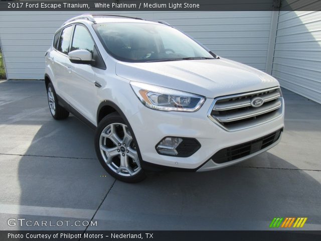 2017 Ford Escape Titanium in White Platinum