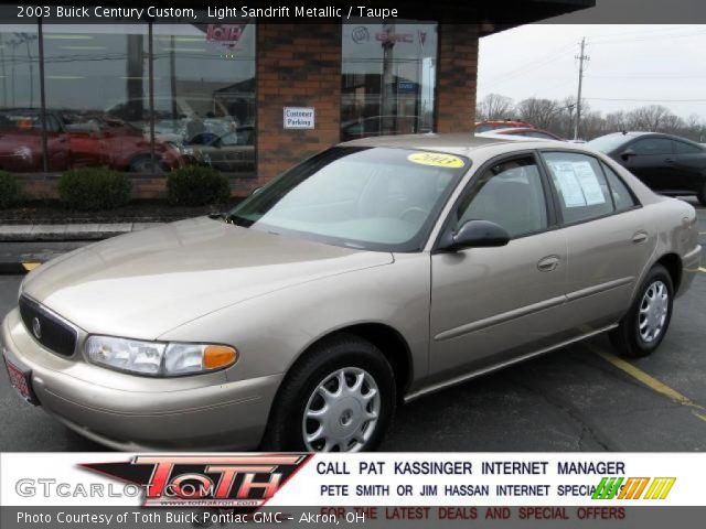 2003 Buick Century Custom in Light Sandrift Metallic