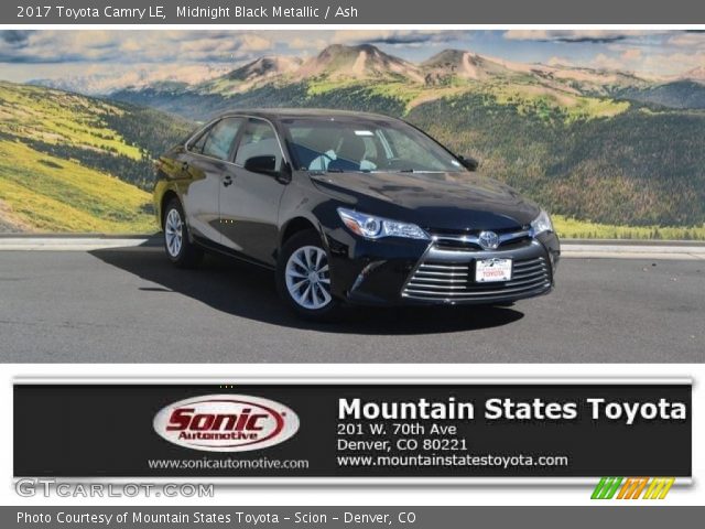 2017 Toyota Camry LE in Midnight Black Metallic