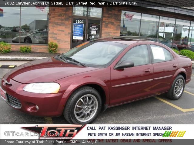 2002 Chrysler Sebring LXi Sedan in Dark Garnet Red Pearl