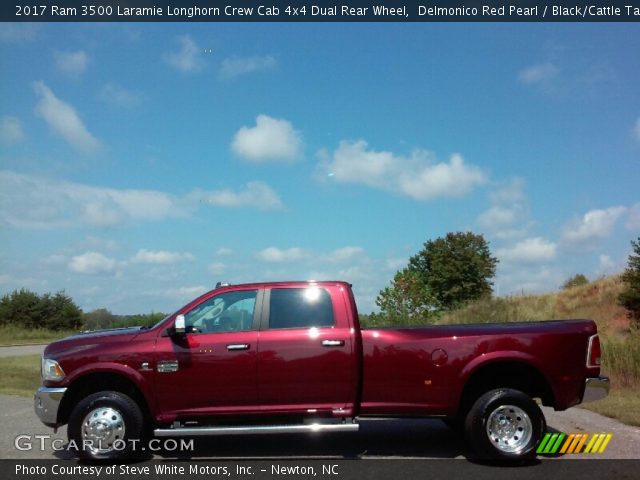 2017 Ram 3500 Laramie Longhorn Crew Cab 4x4 Dual Rear Wheel in Delmonico Red Pearl