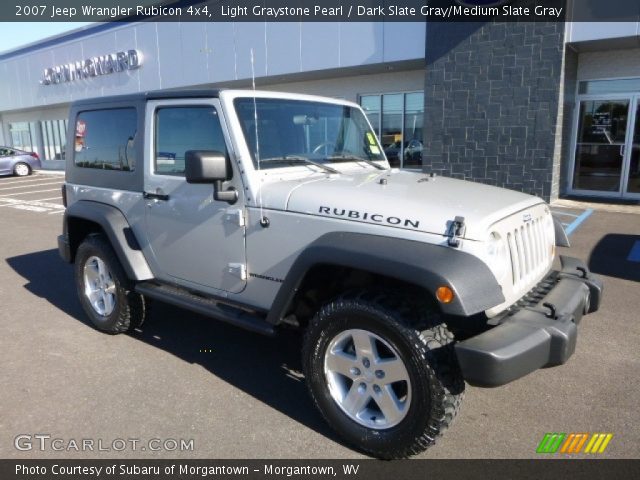 2007 Jeep Wrangler Rubicon 4x4 in Light Graystone Pearl