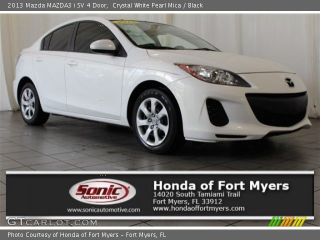 2013 Mazda MAZDA3 i SV 4 Door in Crystal White Pearl Mica