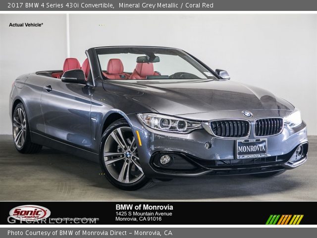 2017 BMW 4 Series 430i Convertible in Mineral Grey Metallic