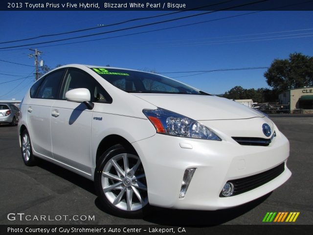 2013 Toyota Prius v Five Hybrid in Blizzard White Pearl