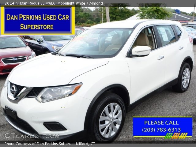 2014 Nissan Rogue SL AWD in Moonlight White