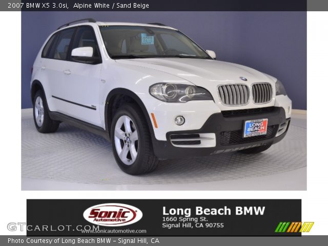 2007 BMW X5 3.0si in Alpine White