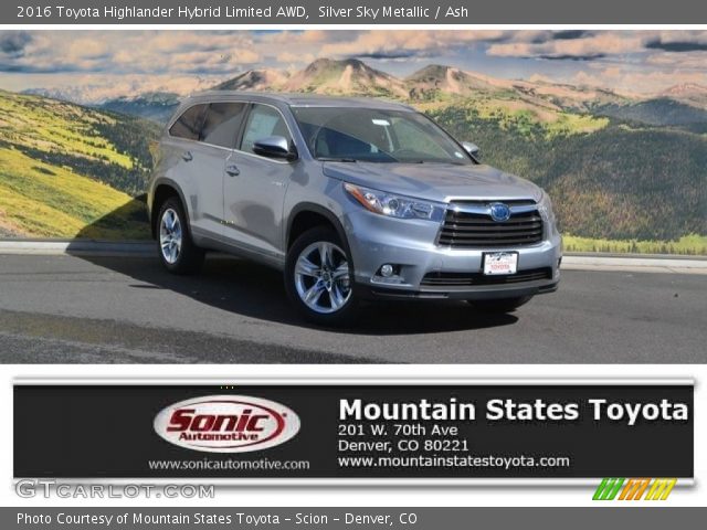 2016 Toyota Highlander Hybrid Limited AWD in Silver Sky Metallic