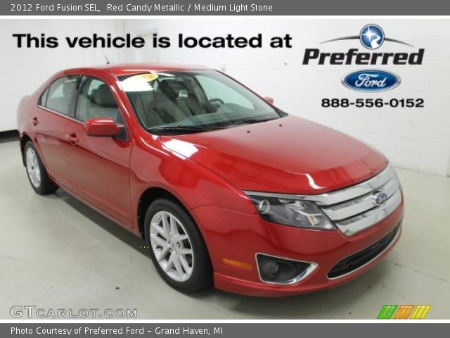 2012 Ford Fusion SEL in Red Candy Metallic