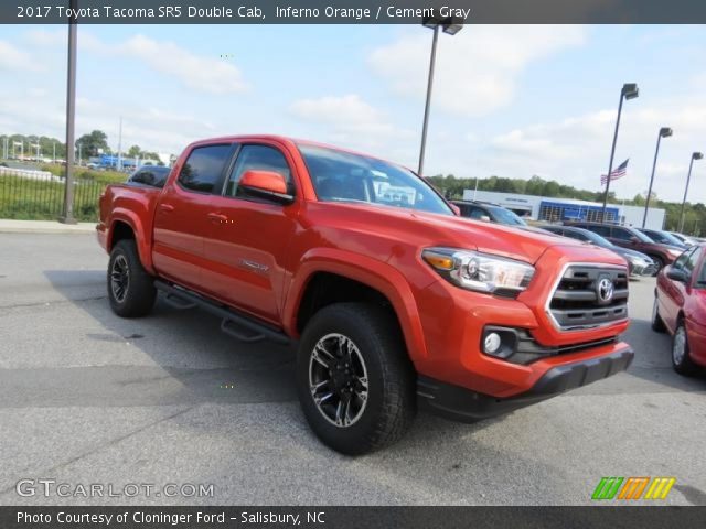 2017 Toyota Tacoma SR5 Double Cab in Inferno Orange