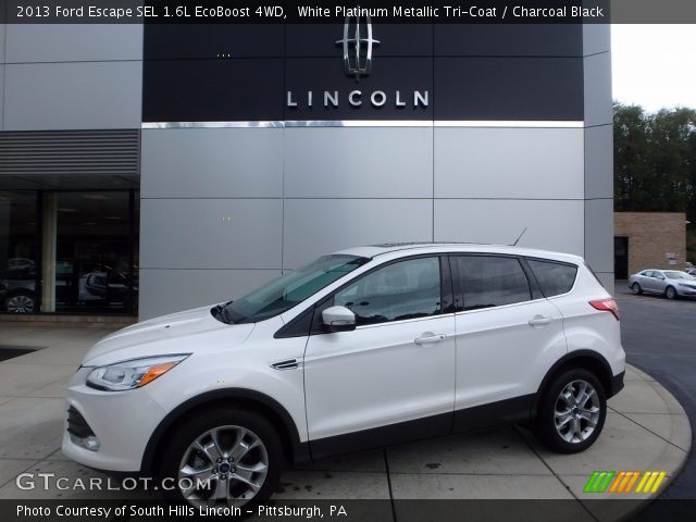 2013 Ford Escape SEL 1.6L EcoBoost 4WD in White Platinum Metallic Tri-Coat