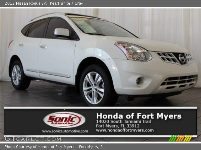 2013 Nissan Rogue SV in Pearl White