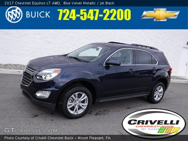 2017 Chevrolet Equinox LT AWD in Blue Velvet Metallic