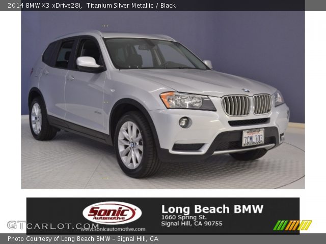 2014 BMW X3 xDrive28i in Titanium Silver Metallic