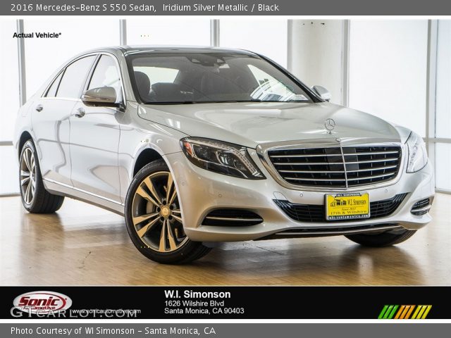 2016 Mercedes-Benz S 550 Sedan in Iridium Silver Metallic