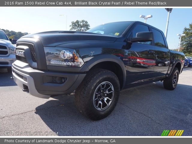 2016 Ram 1500 Rebel Crew Cab 4x4 in Brilliant Black Crystal Pearl