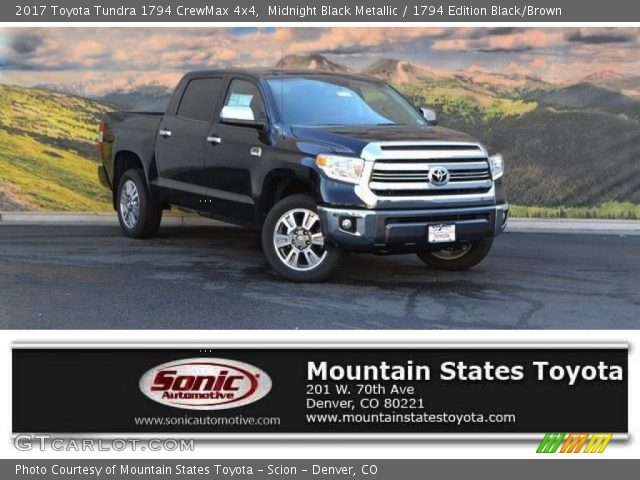 2017 Toyota Tundra 1794 CrewMax 4x4 in Midnight Black Metallic