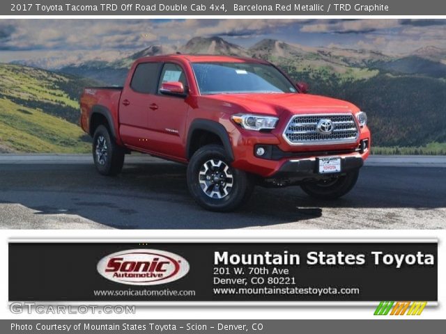 2017 Toyota Tacoma TRD Off Road Double Cab 4x4 in Barcelona Red Metallic