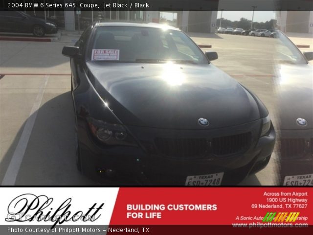 2004 BMW 6 Series 645i Coupe in Jet Black