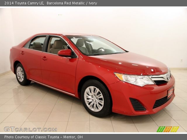 2014 Toyota Camry LE in Barcelona Red Metallic