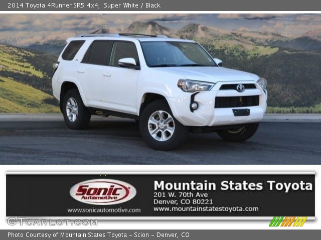 2014 Toyota 4Runner SR5 4x4 in Super White