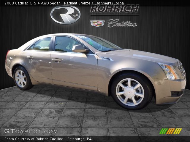 2008 Cadillac CTS 4 AWD Sedan in Radiant Bronze