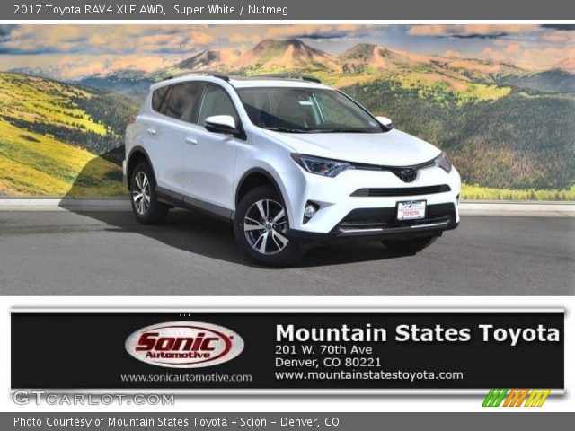 2017 Toyota RAV4 XLE AWD in Super White