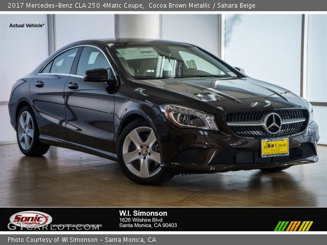 2017 Mercedes-Benz CLA 250 4Matic Coupe in Cocoa Brown Metallic